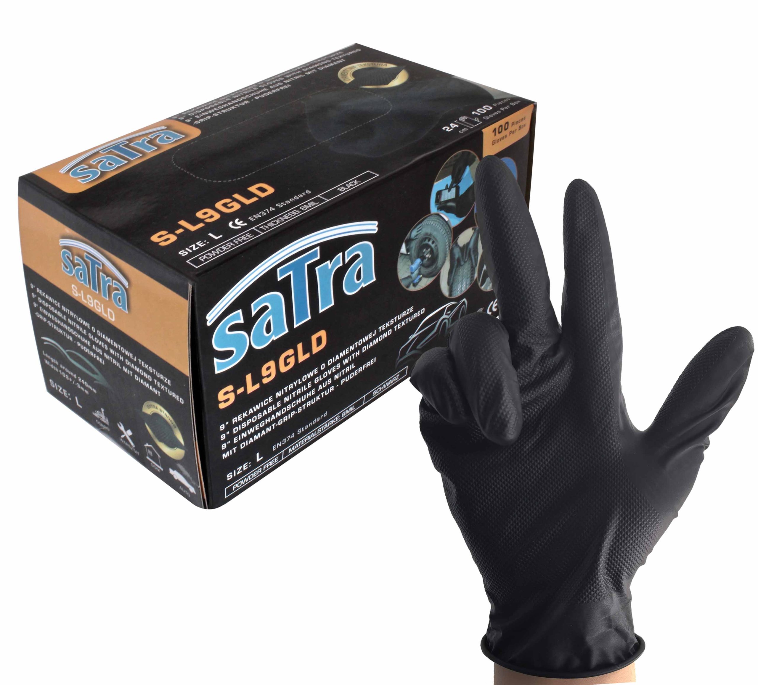 Nitril-Handschuhe mit Diamant Textur Größe XL 100 Stk.